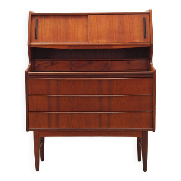 Secrétaire en teck, design danois, années 1970, production : Danemark