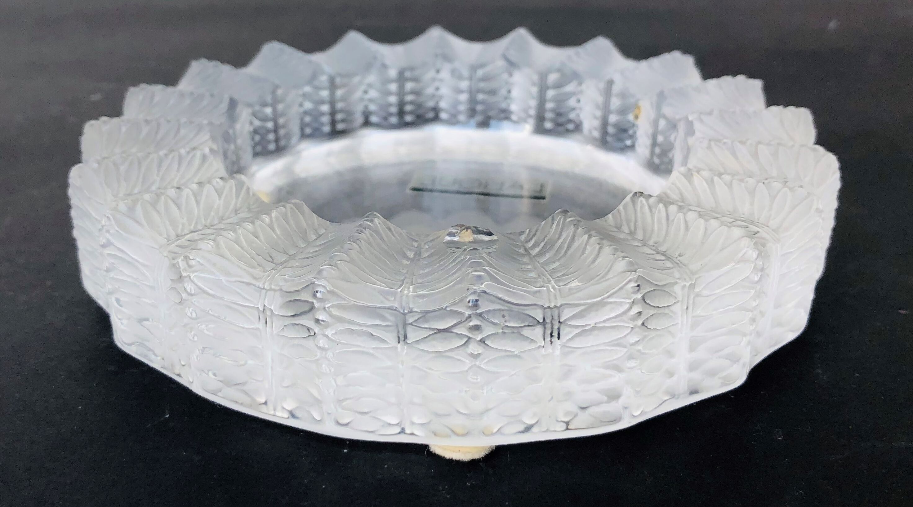 Lalique crystal ashtray