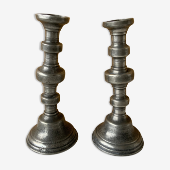 Tin candle holders