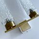 Vintage Glass & Brass Wall Light