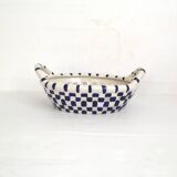 Vintage woven ceramic basket