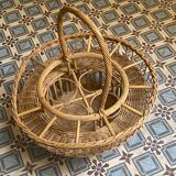 Rattan bottle racks