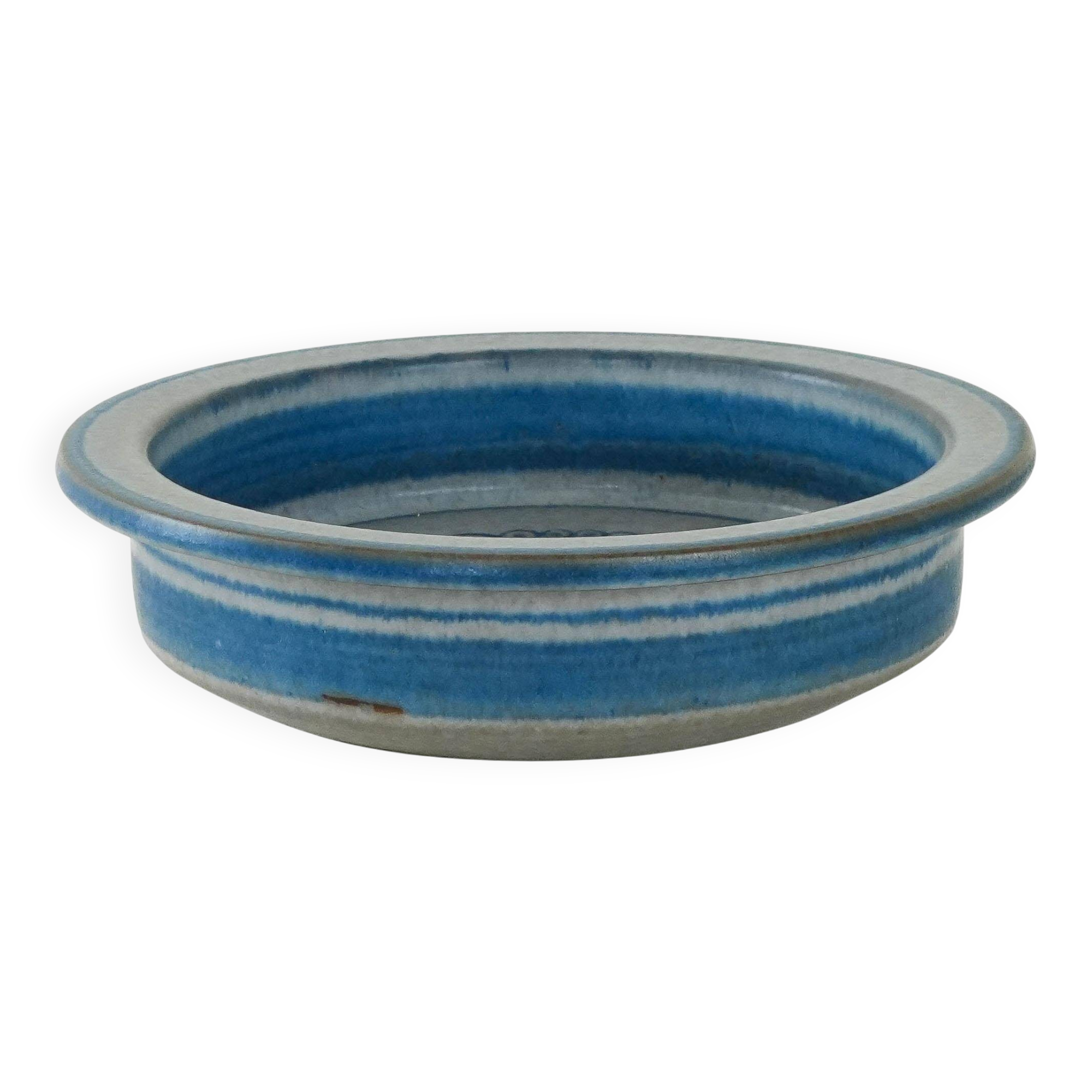 Blue ceramic bowl, Danish design, 1960s, manufacturer: MA&S, designer: Mari