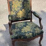 Regency armchair with plant tapestry