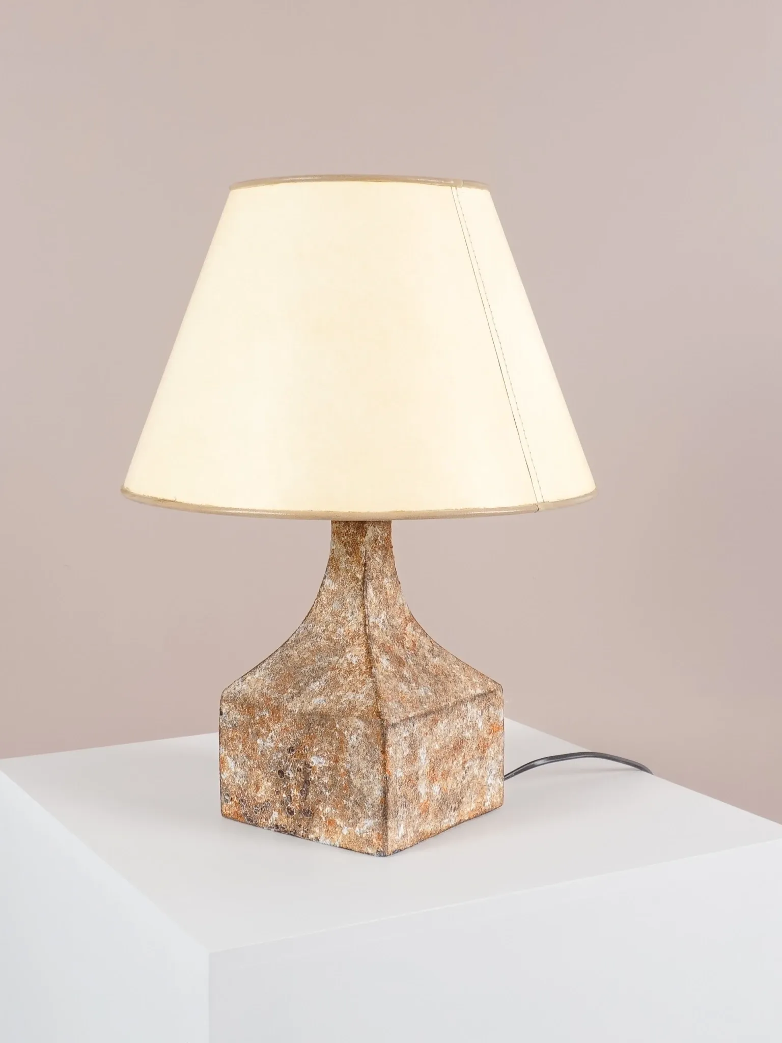 Vintage sculptural ceramic lamp, France, Mid-century, around 1960
