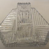 Bohemian crystal stamp Prague basket centerpiece art deco flower