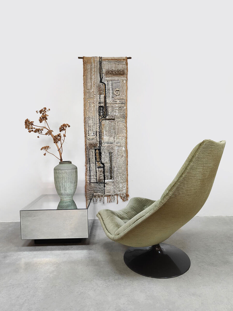 Fauteuil pivotant de design vintage néerlandais Artifort Geoffrey Harcourt F588