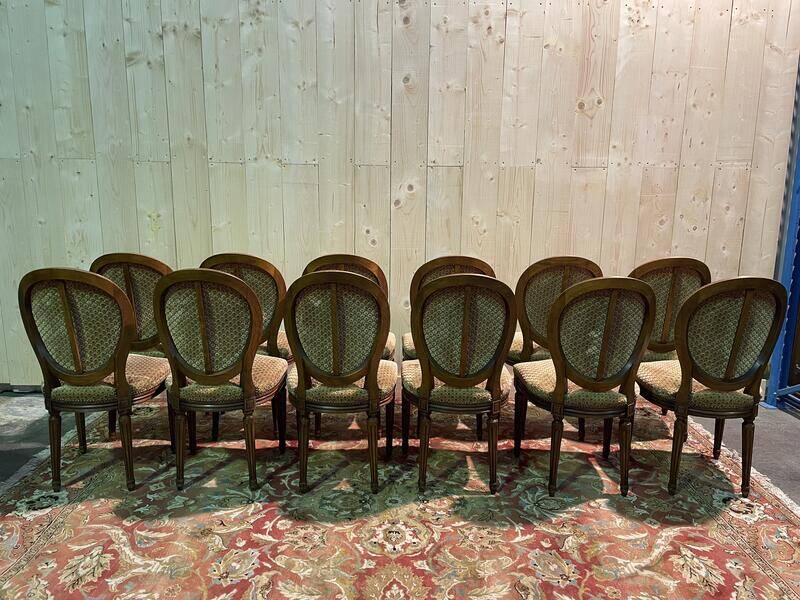 Set of 12 Louis XVI Style chairs