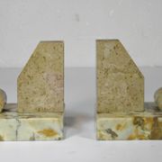Pair of Marble Bookends from the Art Deco period