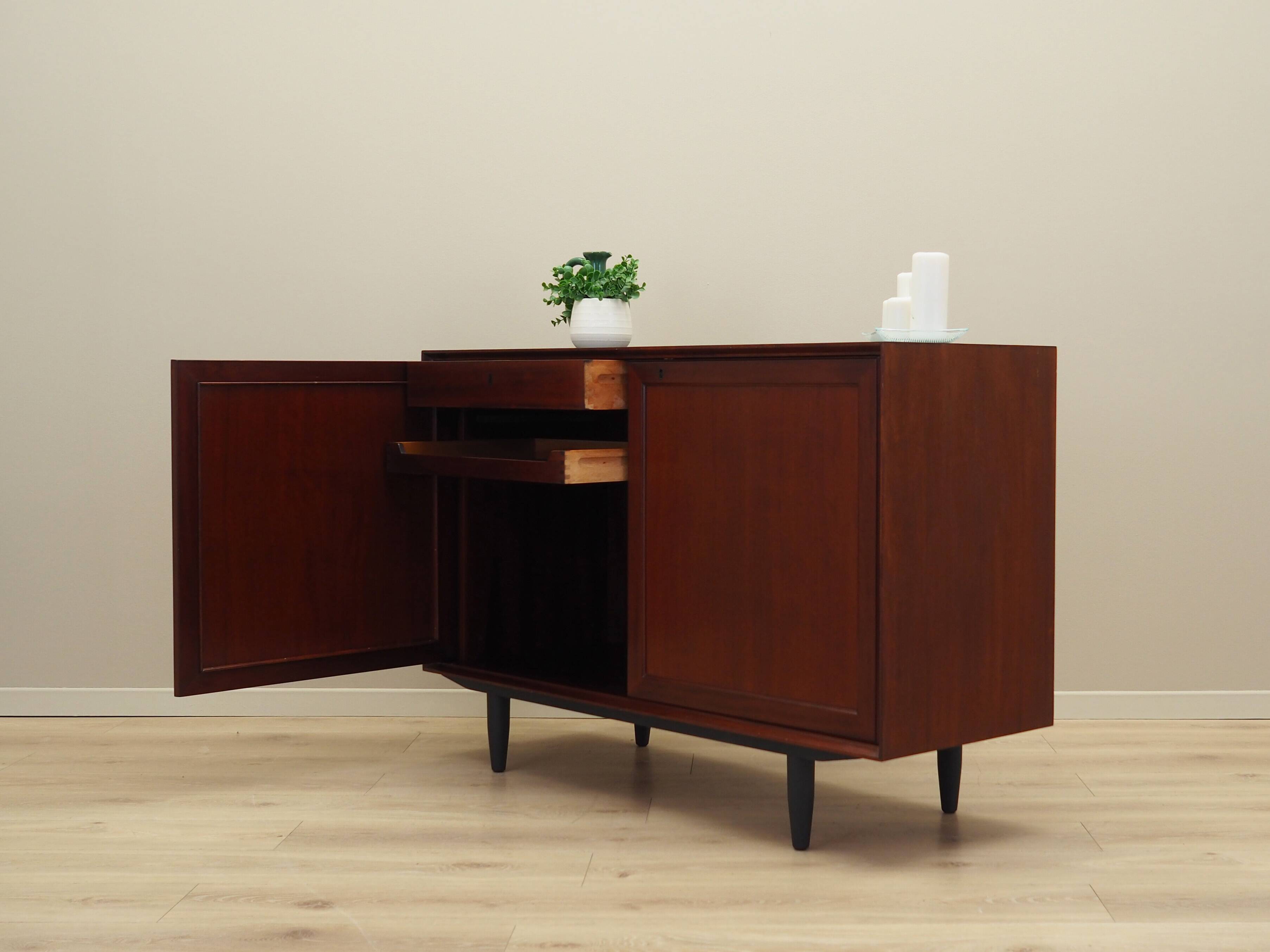 Mahogany cabinet, Danish design, 1970s, manufacturer: PMJ Viby J