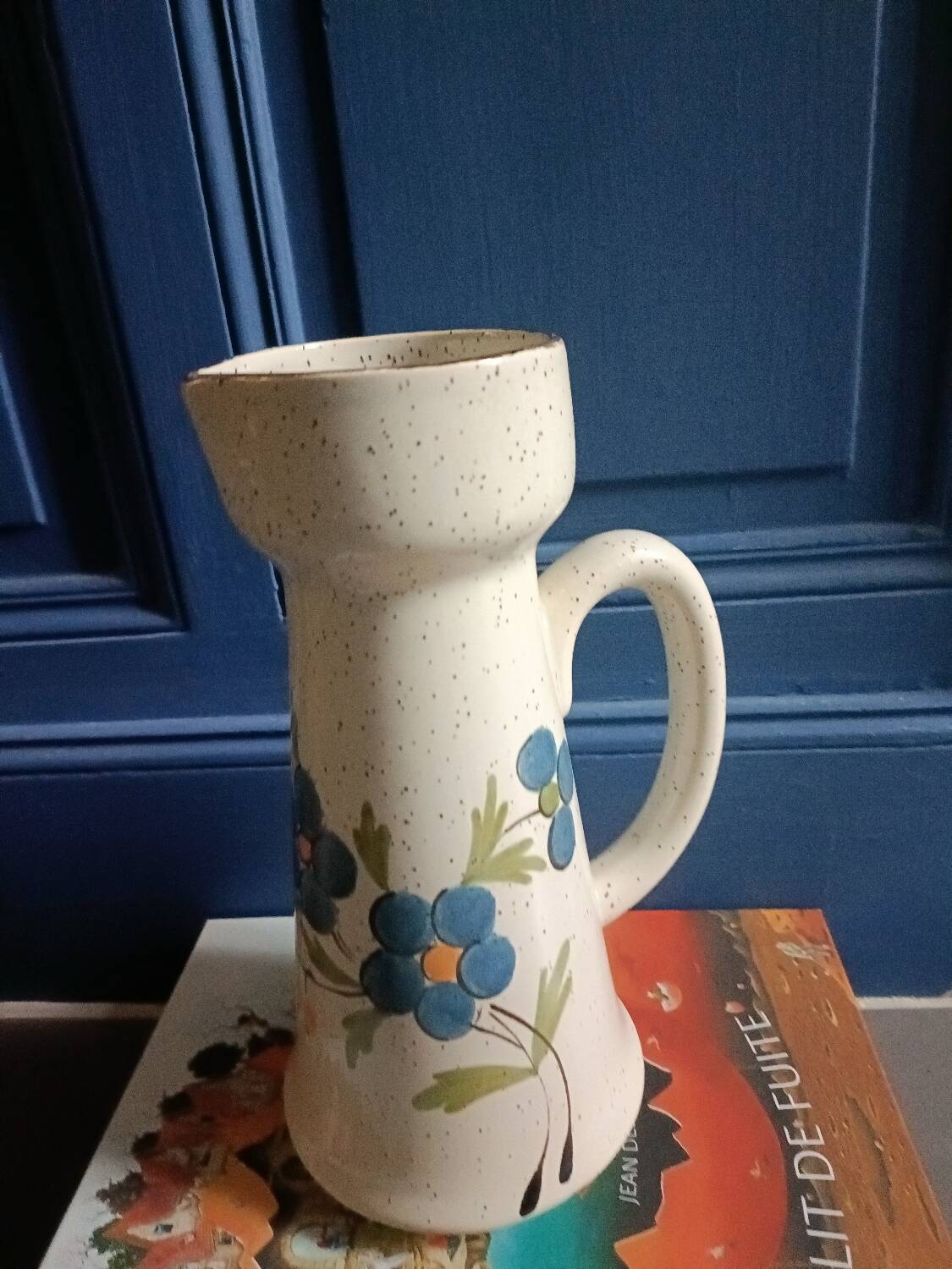 St. Clement blue flower pitcher