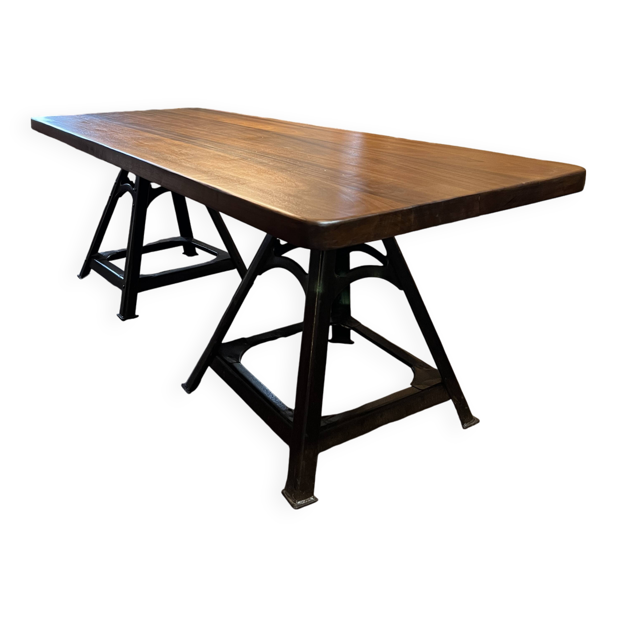 Large table with industrial legs