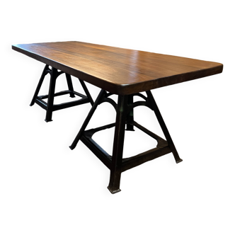 Large table with industrial legs
