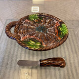 Vallauris butter plate with its knife