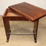 Art Deco “Portefeuille” style table in rosewood, 1950