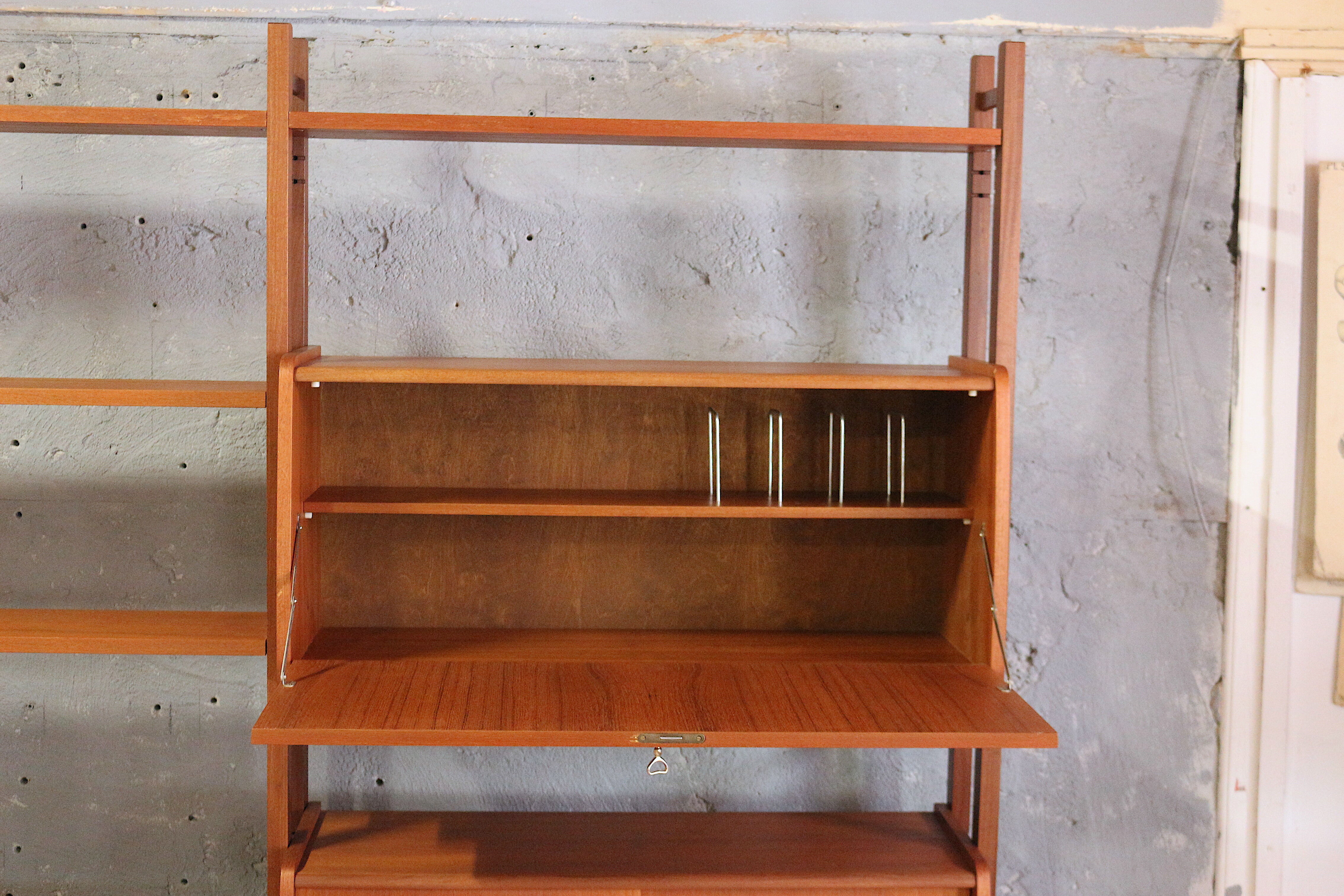 Mid century teak shelf, 1960's Norway
