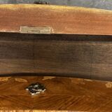 Curved and inlaid chest of drawers, Louis XV style, late 19th-early 20th century