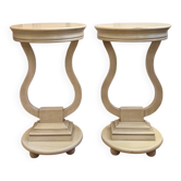 Paire de sellettes / tables d’appoint — style néoclassique