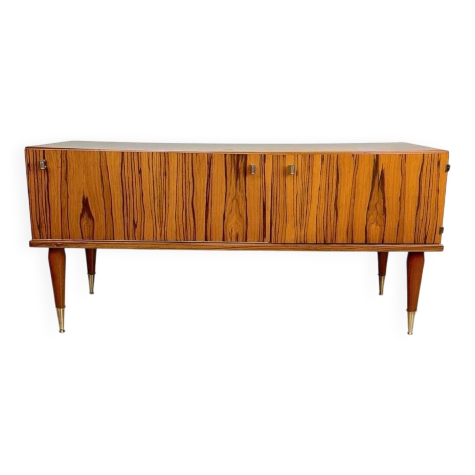 Scandinavian enfilade, lacquered rosewood, 1960s.