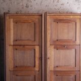 Pair of twin secretary cabinets