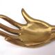 Cendrier vintage en bronze figurant une main