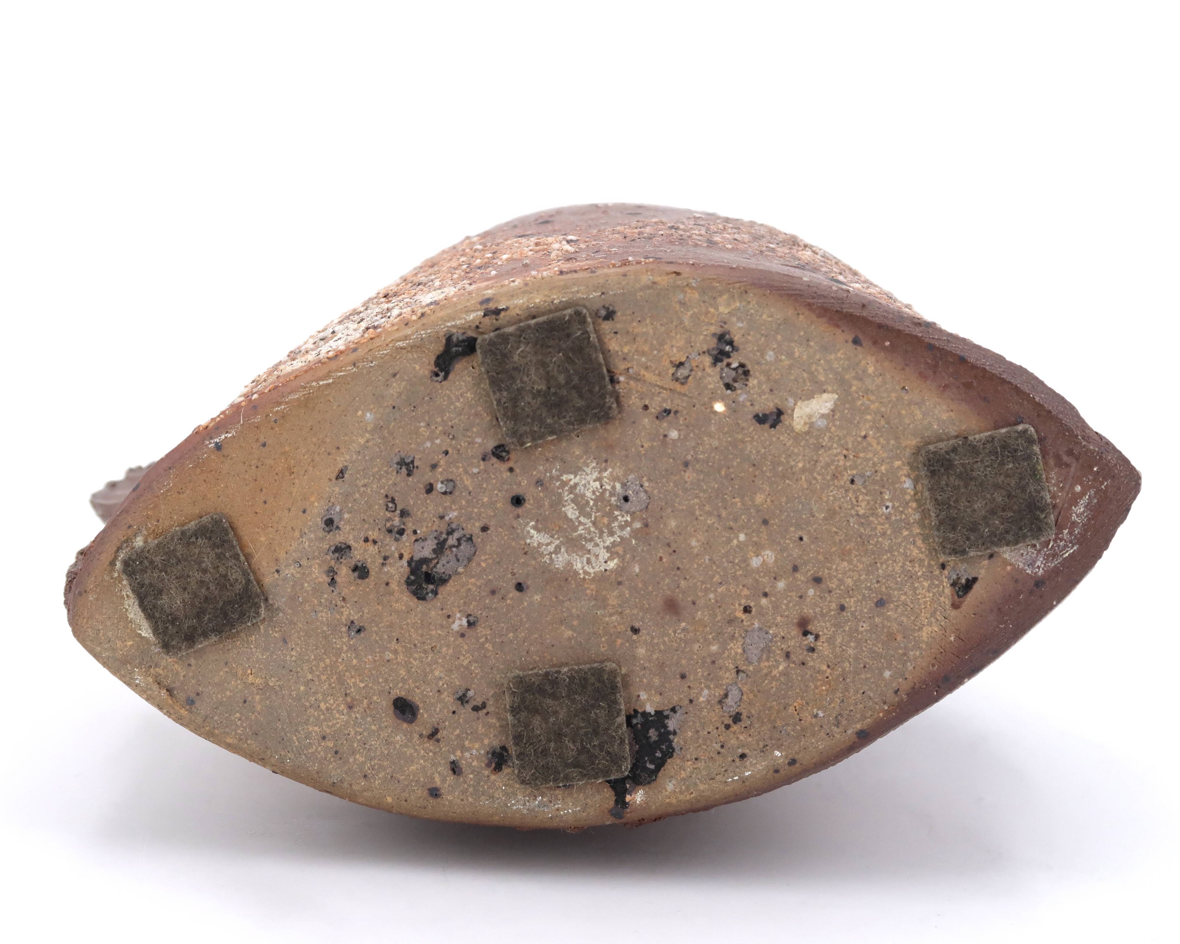 Sculptural sandstone vase by Jean Linard, La Borne