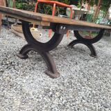 Bench or garden coffee table cast iron legs 150×56cms