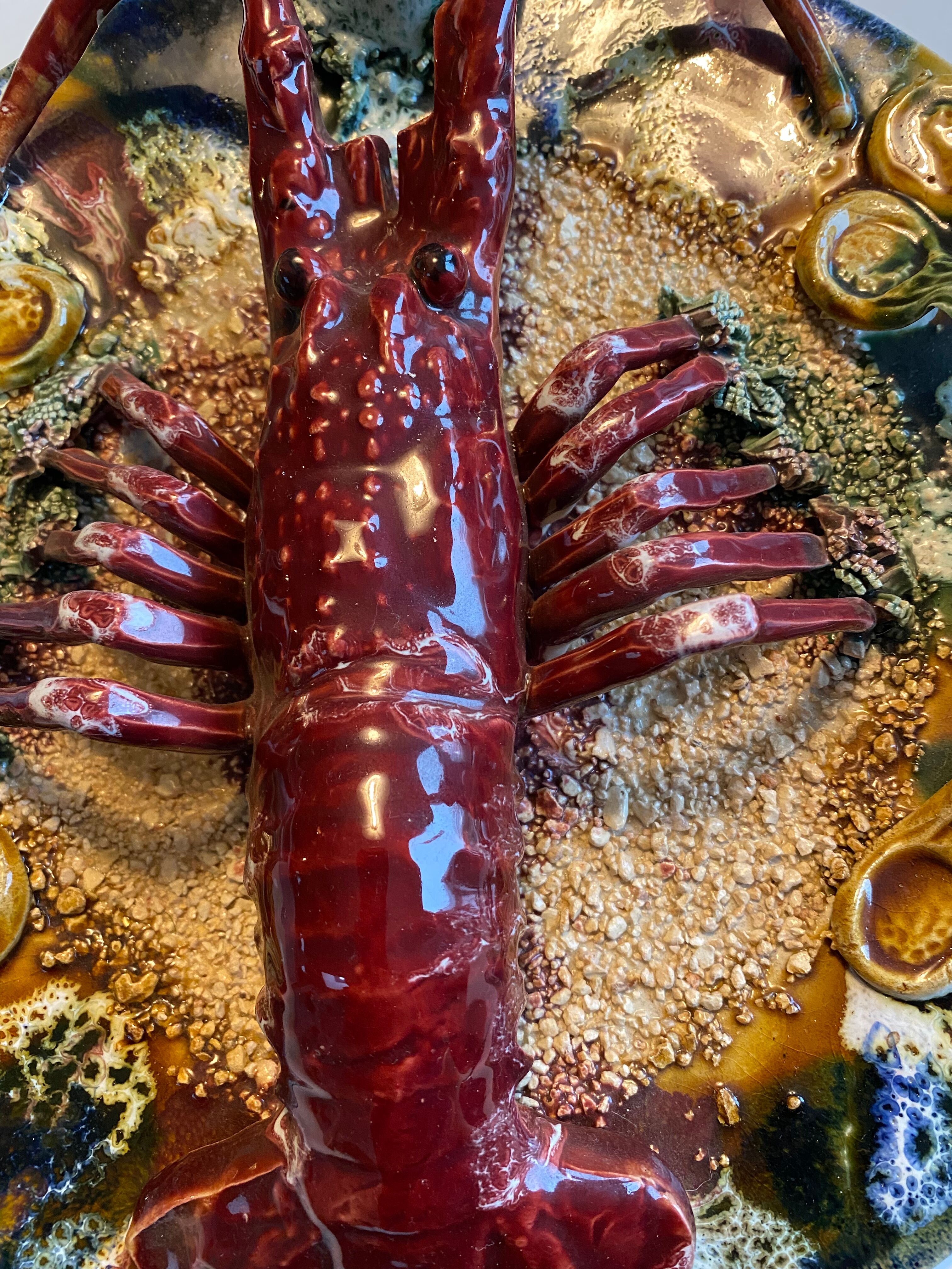 Portuguese Pottery Palissy Ware Plate