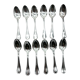 12 spoons dessert model sully silver metal in a case