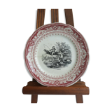 Digoin Sarreguemines Plate in July