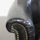 Fauteuil en cuir de vache noir