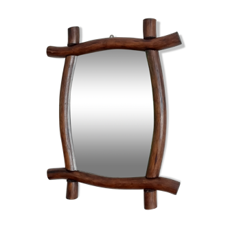 Dark wood mirror 57x45cm