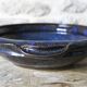 Enamelled ceramic hollow dish signed