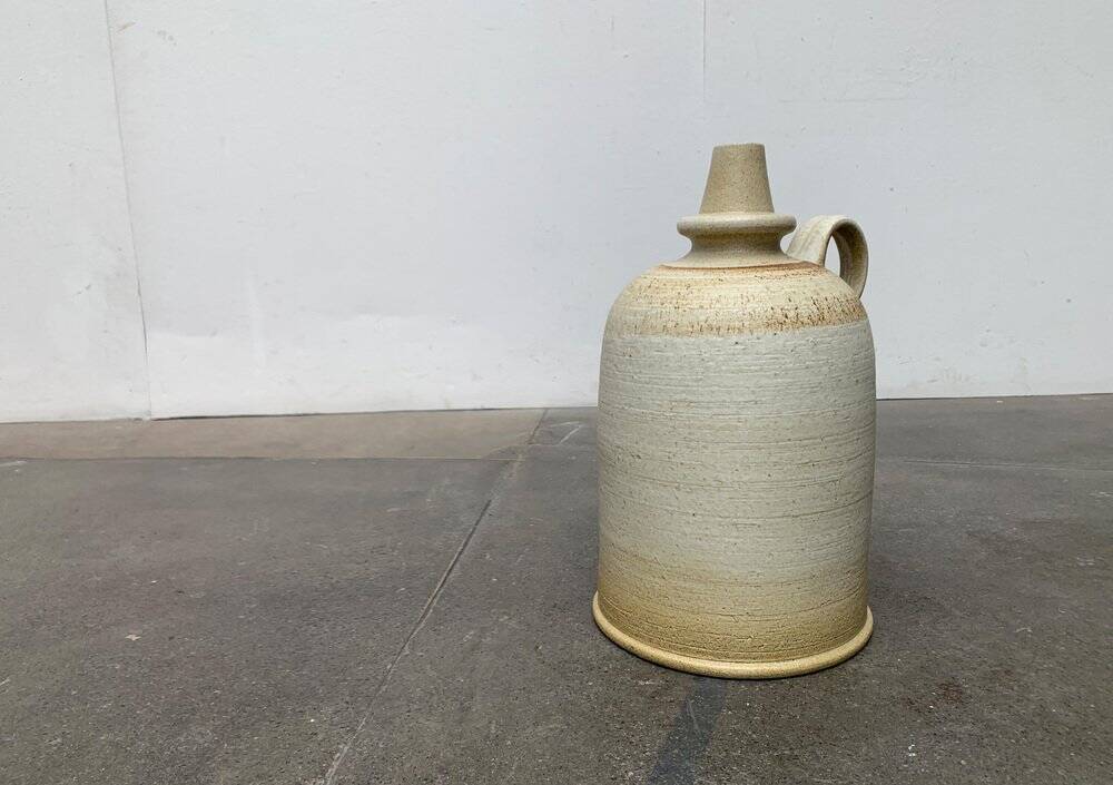 Large earthenware vase jug from German study pottery by Rudi Stahl, 1960s.