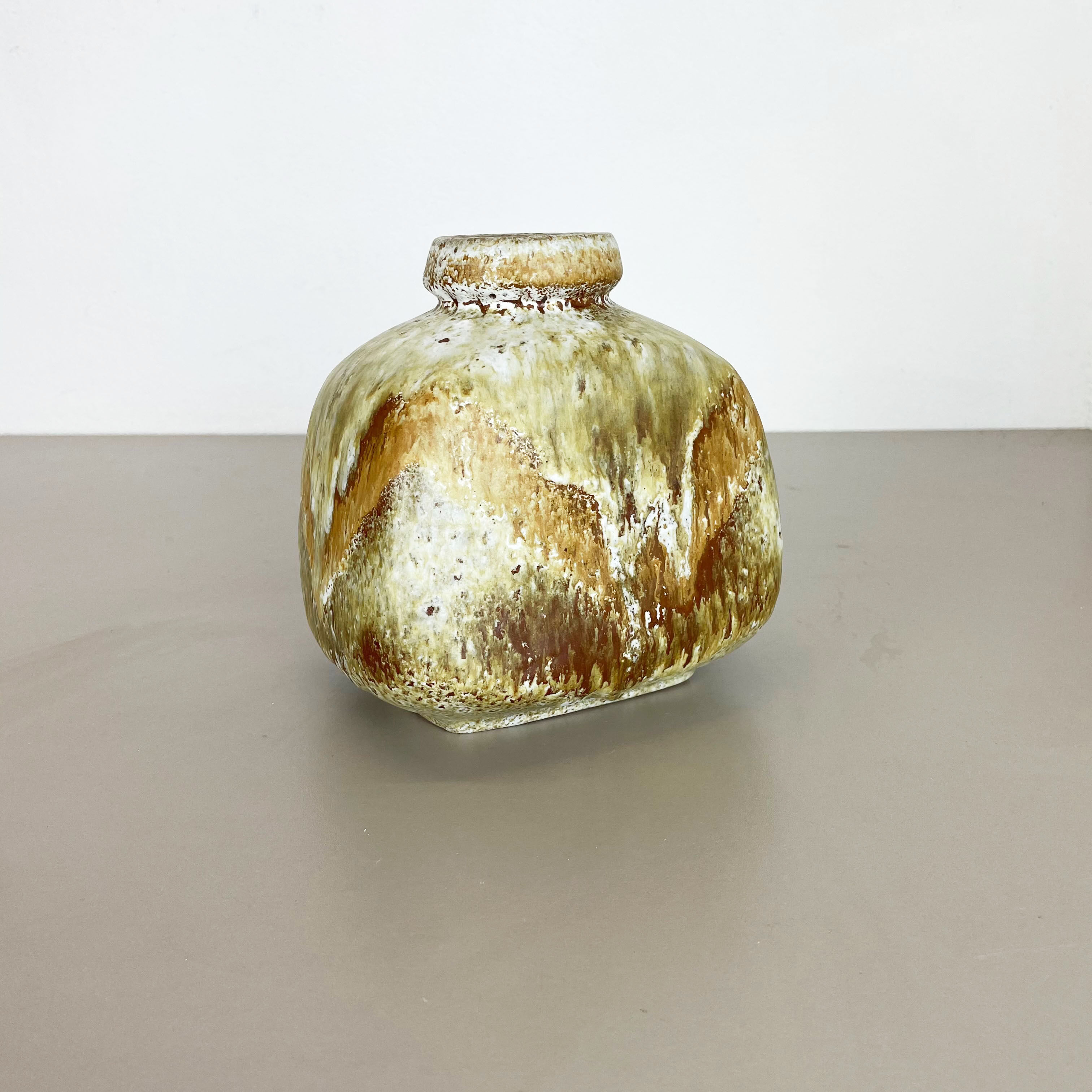 Pottery fat lava multi-color "814" vase made by ruscha, 1970s