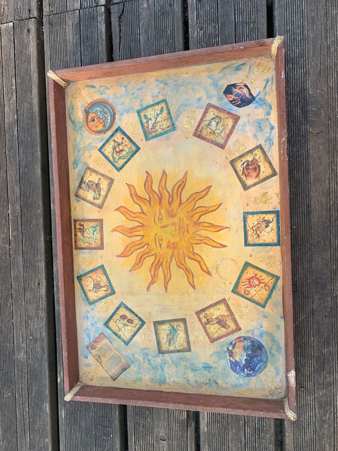 Old clairvoyance/astrology tray early 20th