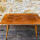 Vintage blond wood coffee table, Circa 60