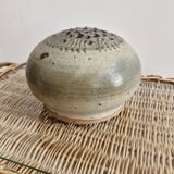 Vase with enamelled stoneware