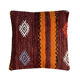 Vintage  Turkish kilim cushion cover , 40 x 40 cm