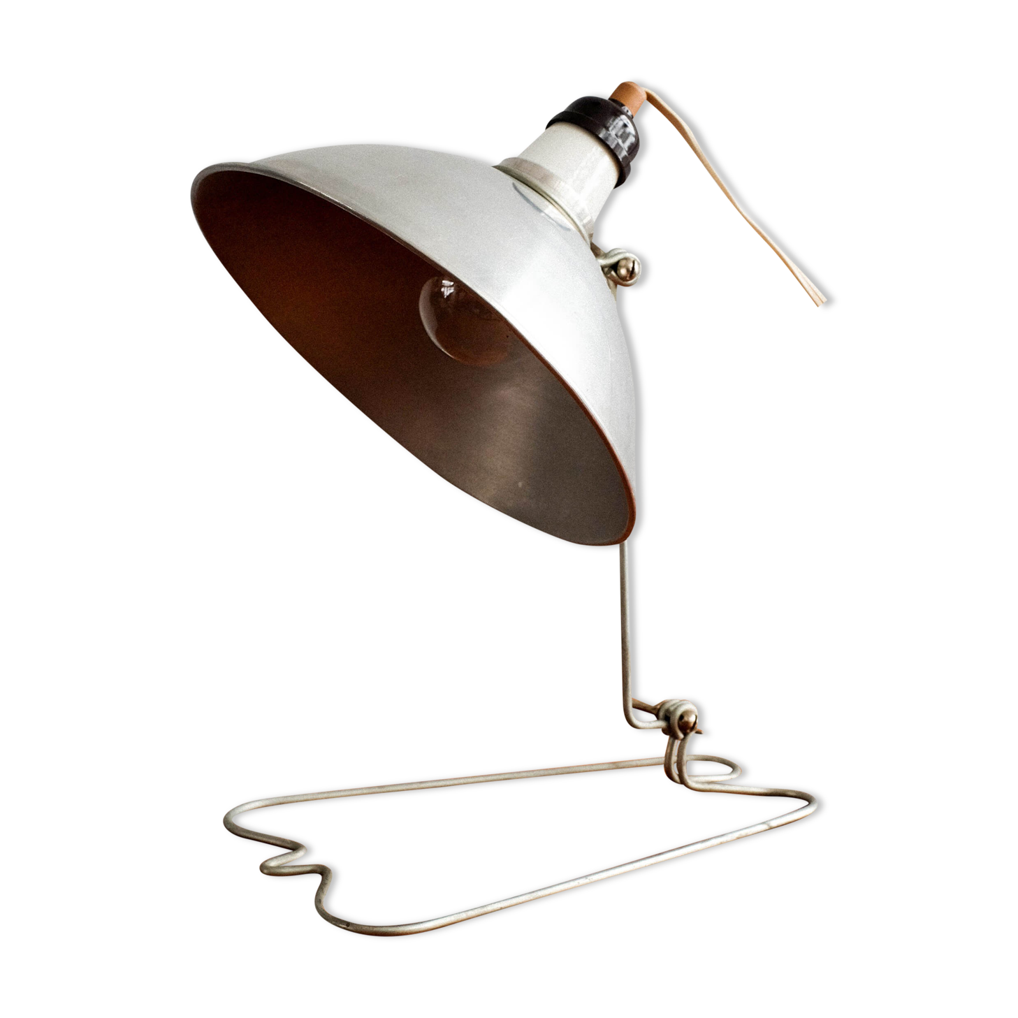 Industrial bakelite and metal table lamp, 1960s