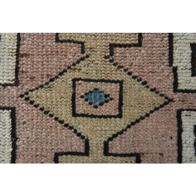 Vintage Turkish Oushak Handmade Wool Cotton Red Area Rug 150x218