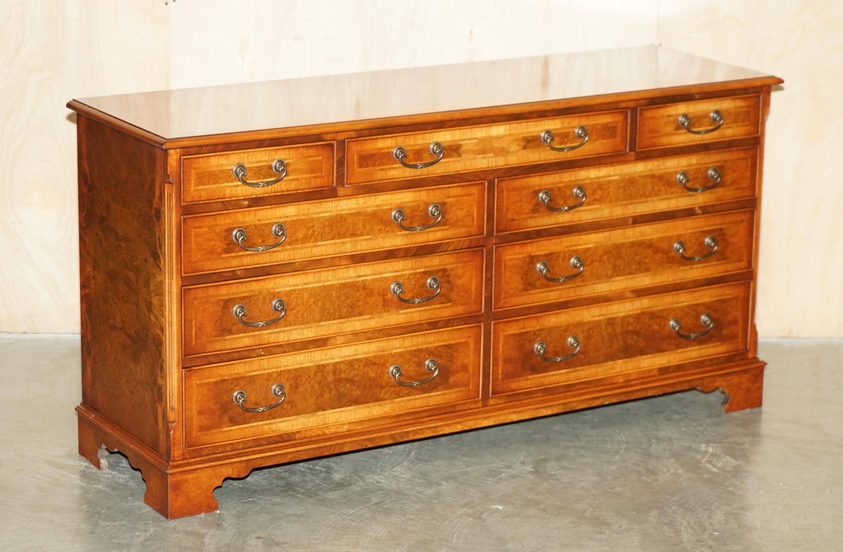 Walnut buffet Burr & Burl with patina