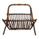 Vintage rattan magazine holder