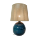 Blue glazed ceramic lamp