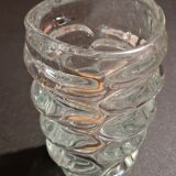 Heavy vintage glass vase