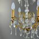 Lustre en cristal et bronze doré, début XXe siècle