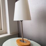 Lamp with 80s plastic lampshade