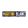 Martini Blanc enamelled plate