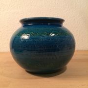 Vase boule Bitossi Aldo Londi Rimini Blue