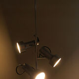 Plafonnier 3 spots en aluminium, 60's